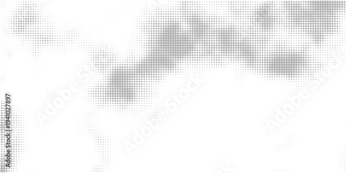 Smooth gradient transition of grain. A noisy pattern similar to ink splashes. Halftone vector Technology Background