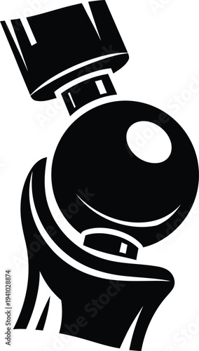 A hand holding a camera lens, a close-up view of photography equipment