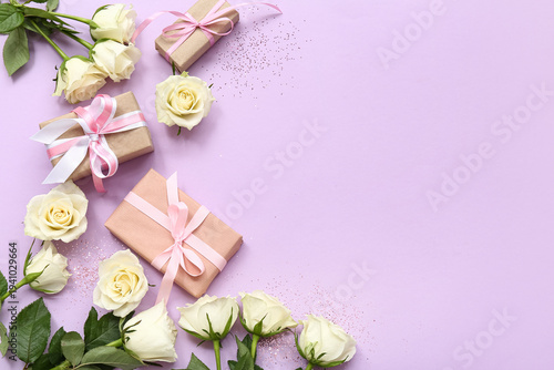 Beautiful white rose flower...