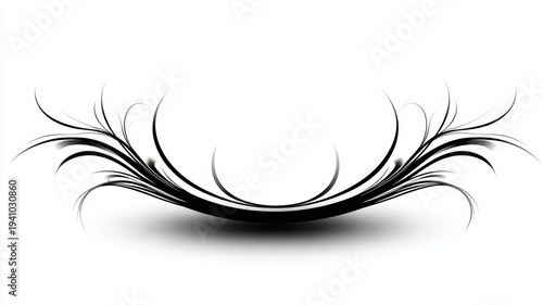 Stylized design on black and white background abstract graphic element featuring a monochrome pattern against a contrasting backdrop