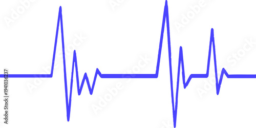 A green medical EKG electrocardiogram wave pulses across a digital monitor, illustrating a rhythmic heart beat graph for cardiology healthcare technology