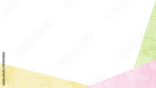 和紙風のフレーム、和風の背景素材、16:9サイズ