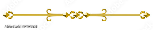 Foto devider line gold classic