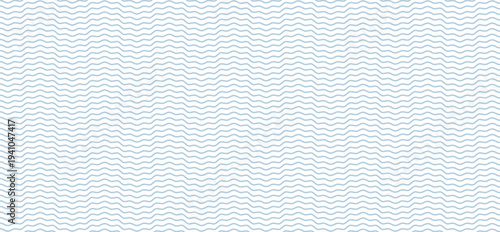 Seamless Wave Pattern, Hand drawn water sea vector background. Wavy beach print, curly grunge paint lines,