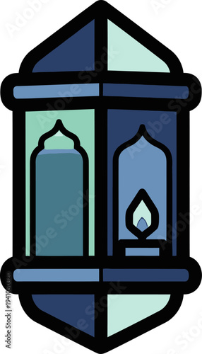 vector illustration of a lantern