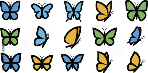 set of four leaf clover