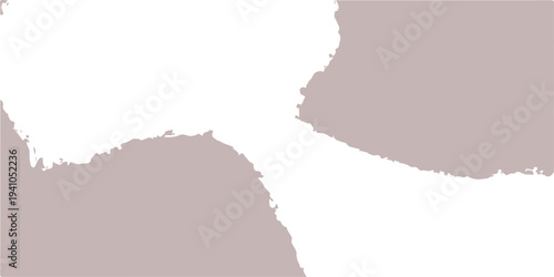 A blank 3d vector map illustration featuring a torn paper texture and ripped edge design set against an empty grunge sheet template with space for a national banner concept frame