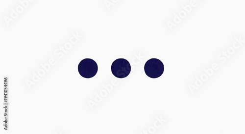 Three Dots More Options Icon Symbol for Menu, Loading and Interface Navigation Concept, Ellipsis Button Illustration for Settings, Chat and UI Controls, Minimal Vector Graphic for Web and App Design