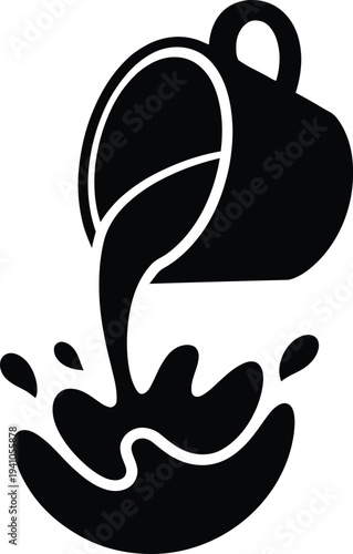 Photos Blackteapotpouringliquidwithsplashisolatedontransparentbackground