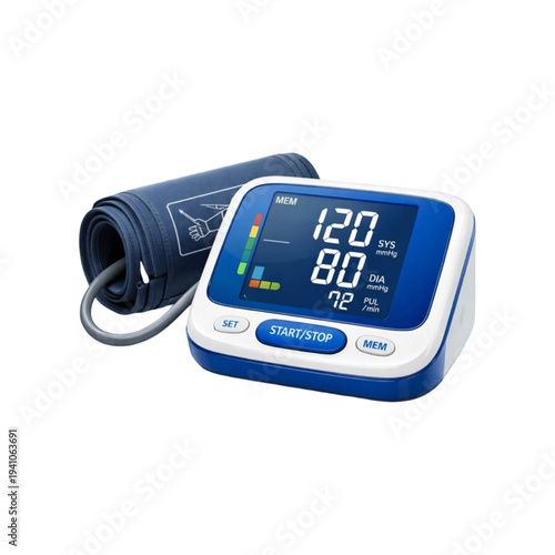 Digital blood pressure monitor device for health screening