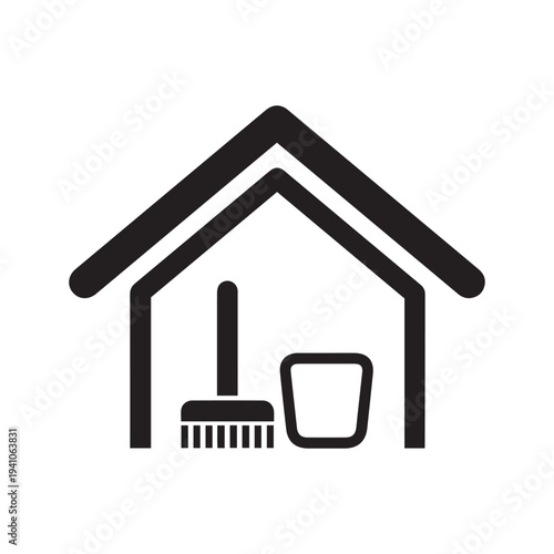 Vector illustration of single isolated clean house icon
