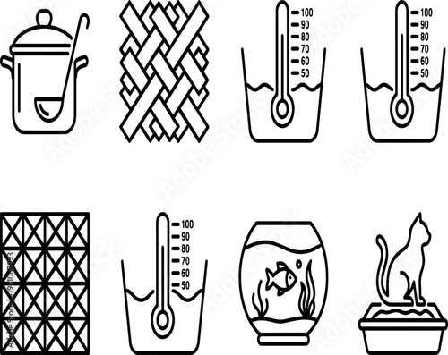 vector set of office tools