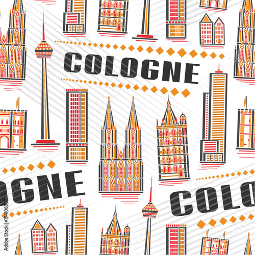 Vector Cologne Seamless Pattern