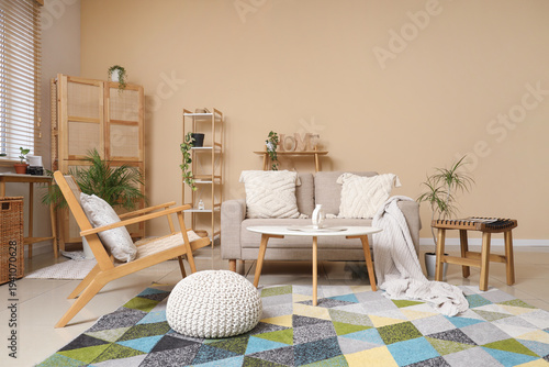 Interior of living room wit...