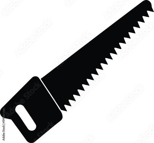 Hand Saw Tool Isolated Vector Illustration For Carpentry Projects