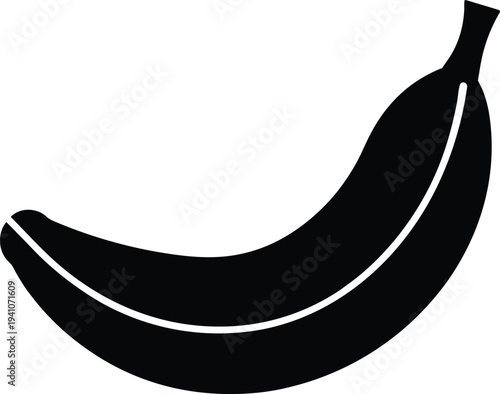 Banana Icon Design, Fruit Vector Illustration For Healthy Eating