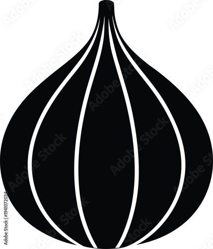 Elegant Onion Bulb Vector Illustration For Culinary Design