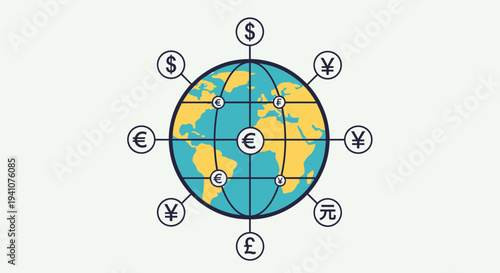 Global Currency Exchange and International Finance Concept
