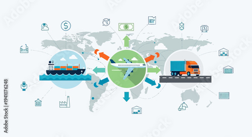 Global Logistics and Supply Chain Management Concept