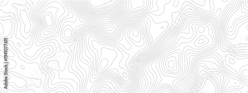 Topographic map background seamless contour lines pattern vector illustration for cartography and terrain elevation concepts