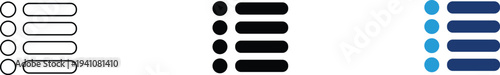 Task list icon showing menu selection and data categorization. Organization illustration for checklist management, bulleted options, interface navigation, administrative workflow, and digital content