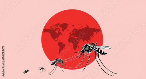 World Malaria Day The Global Spread and Threat of Mosquitoes A Visual Representation of Their Growth and Impact on the World Map