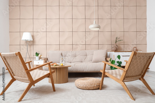 Interior of modern hotel ro...