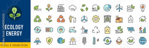 Ecology Energy Infographic Illustrating Sustainable Practices