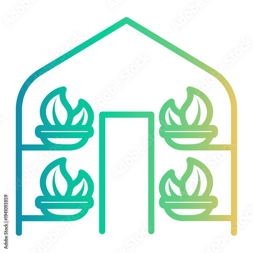 botany Line Gradient Icon