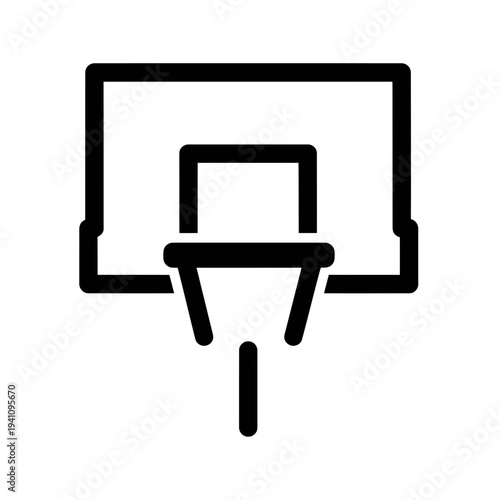 Basketball Hoop Icon Vector Art