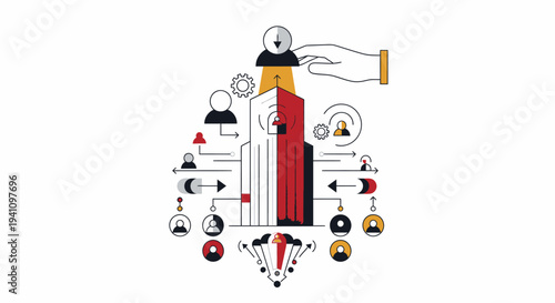 Hand holding a large pencil drawing.