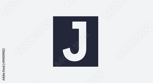 Large white letter J symbol.