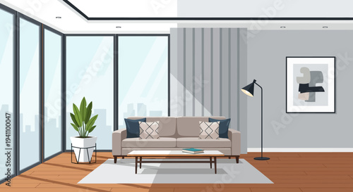 Modern living room sofa furniture.