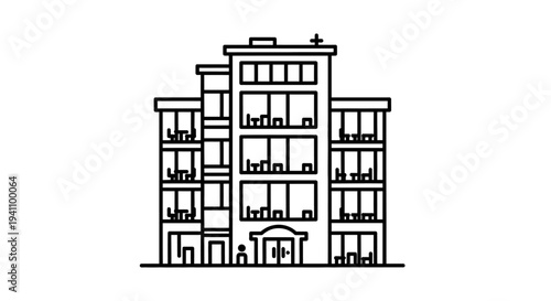 Modern multi storey residential building design.