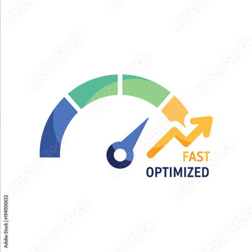 Speedometer gauge with optimized performance.