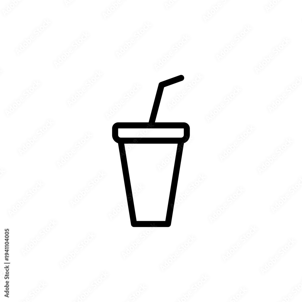 Obraz premium Food and drink vector line icons featuring meals, beverages, fruits, utensils, cooking, restaurants, snacks, nutrition, dining, and culinary culture symbols.