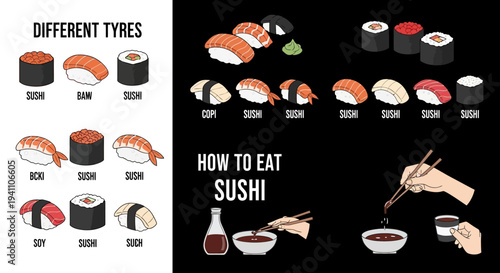Diverse Sushi Types and How to Eat Sushi Guide
