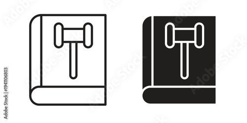 Code of conduct icon, line pictogram on white.