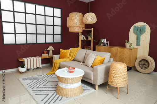 Interior of stylish living ...