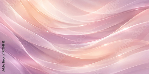 Abstract pink and purple wallpaper featuring a soft silk texture with flowing satin waves and smooth light lines in an artistic backdrop design