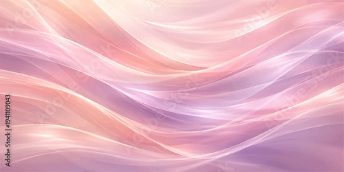 An abstract pink and purple silk texture background features flowing blue waves and soft satin swirls in a light motion design illustration