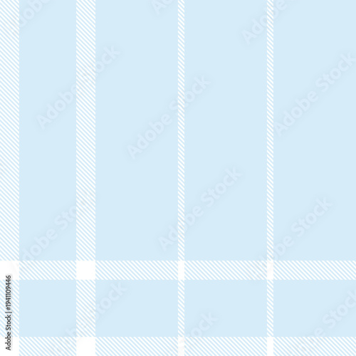 Classic Plaid Pattern Design Light Blue And White