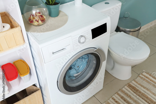 Interior of laundry room wi...