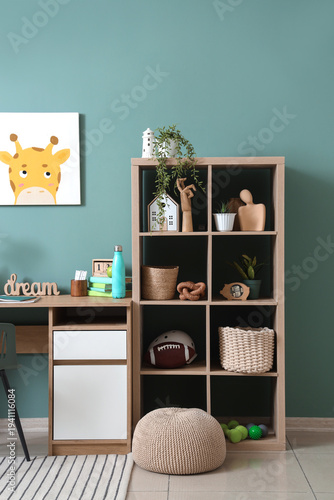 Interior of stylish childre...
