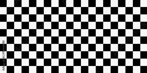 Black and white checkered pattern, Checkerboard seamless pattern,eps.10
