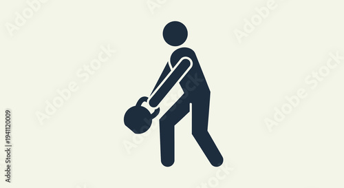 person lifting weights, exercising, fitness icon