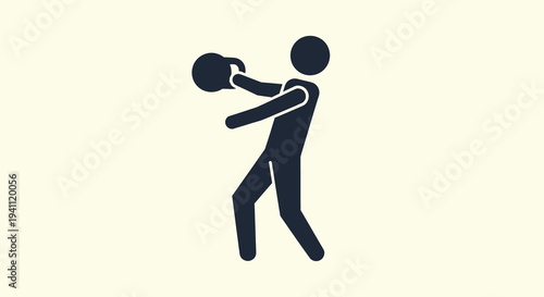 person lifting weights icon fitness gym workout silhouette