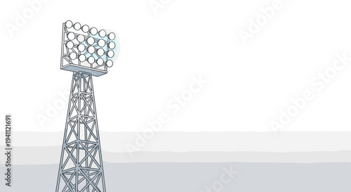 Metal Lattice Tower with Water Tank Structure.