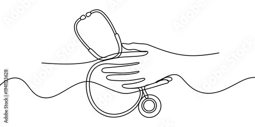 Minimal one line drawing hand throwing can ocean pollution concept