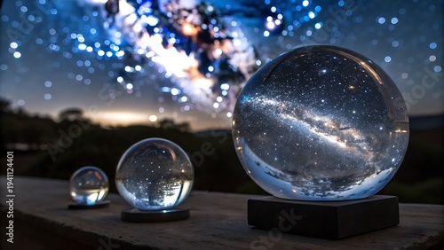 Crystal Spheres Capturing the Galaxy's Light